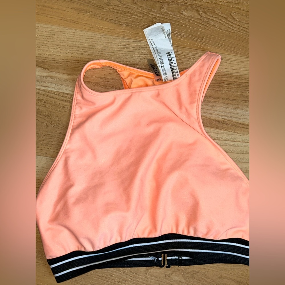 Forever 21 Orange Racerback Bikini Top Size L